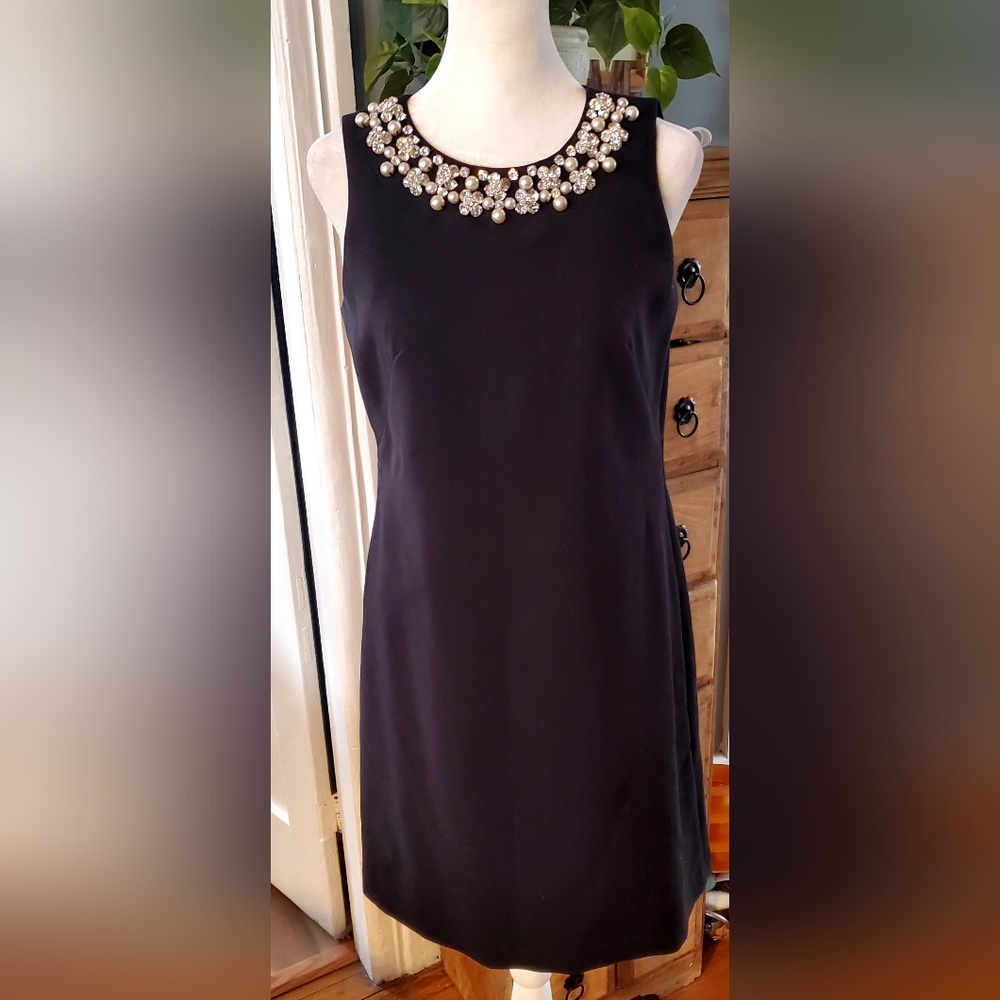 White House Black Market Elegant Black Dress